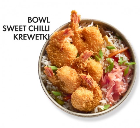 Bowl sweet chilli z krewetkami - North Fish