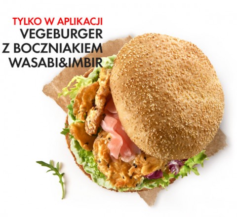 Vegeburger z boczniakiem wasabi&imbir - North Fish