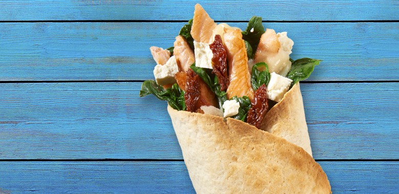 tortilla z łososia