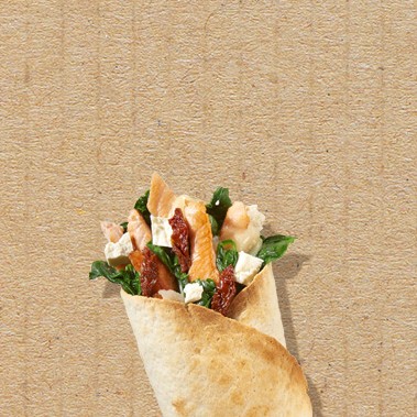Tortilla z pieca z łososiem