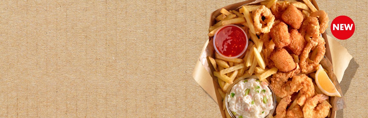 Fish&Chips z owocami morza