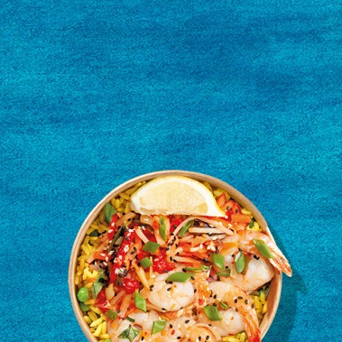 Krewetki bowl sweet chilli