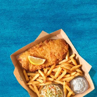 Fish&chips z dorszem czarnym - North Fish