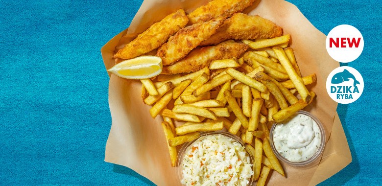 Fish&chips z filecikami z dorsza czarnego - North Fish