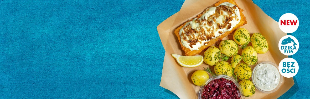 Morszczuk z mozzarella i prażoną cebulką - North Fish