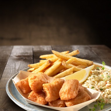 halibut w delikatnej panierce